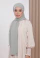 AFRAH INSTANT SHAWL  TIE BACK IN DUSTY OLIVE